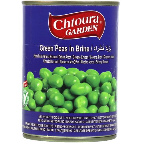 Green Peas In Brine Chtoura 400g
