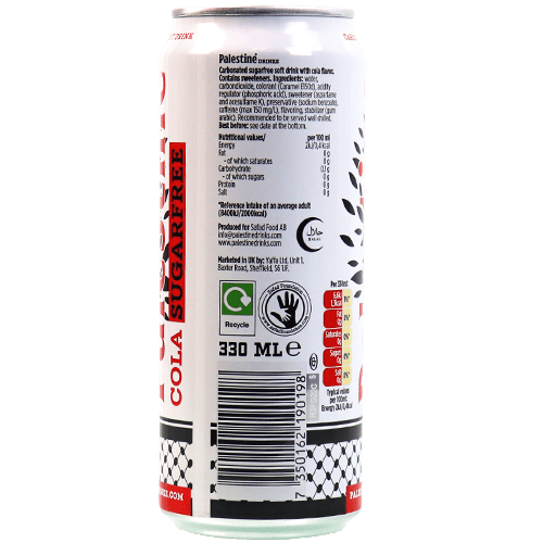 Cola Zero Palestine 330ml