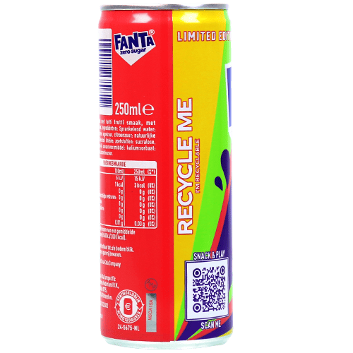 Fanta Tutti Fruiti Zero Sugar 250ml