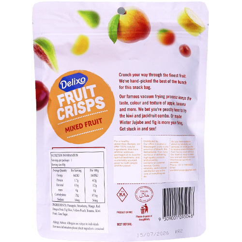 Freeze Dried Fruit Delixo 40g