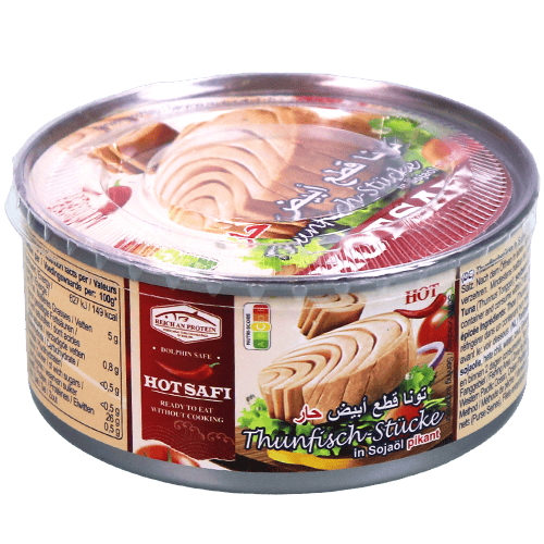 Tuna Hot In Sunflower Oil Safi 160g