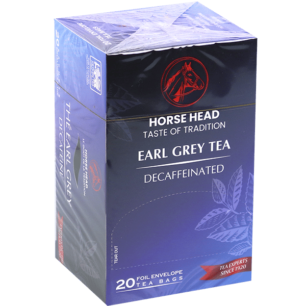 Decaffeinated Earl Grey Tea Horse Head 20 Bags