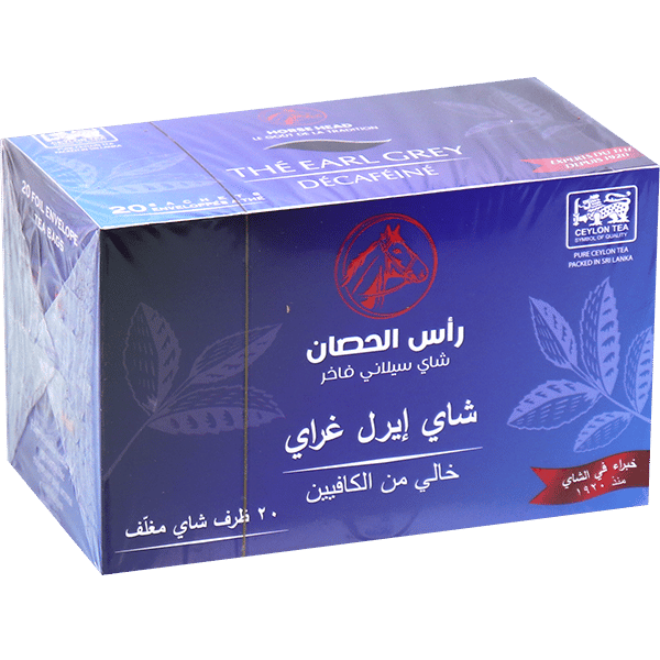 Decaffeinated Earl Grey Tea Horse Head 20 Bags