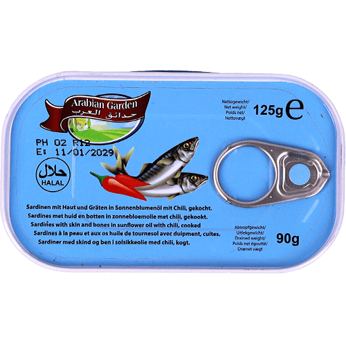 Sardines Hot Arabian Garden125g