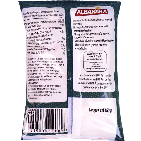 Sliced Almonds Sabah 150g