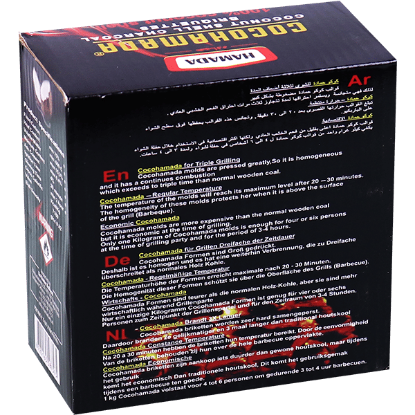 Coconut Shell Charcoal Coco Hamada 500g