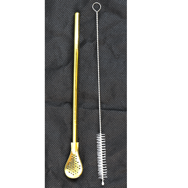 Mate Straws Gold With cleaning Tool 6pcs