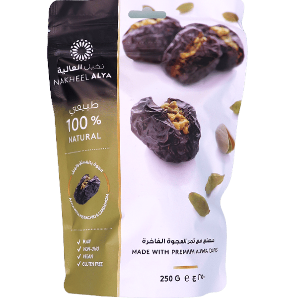 Ajwa Dates Pistachio & Cardamom Nakheel Alya 250g