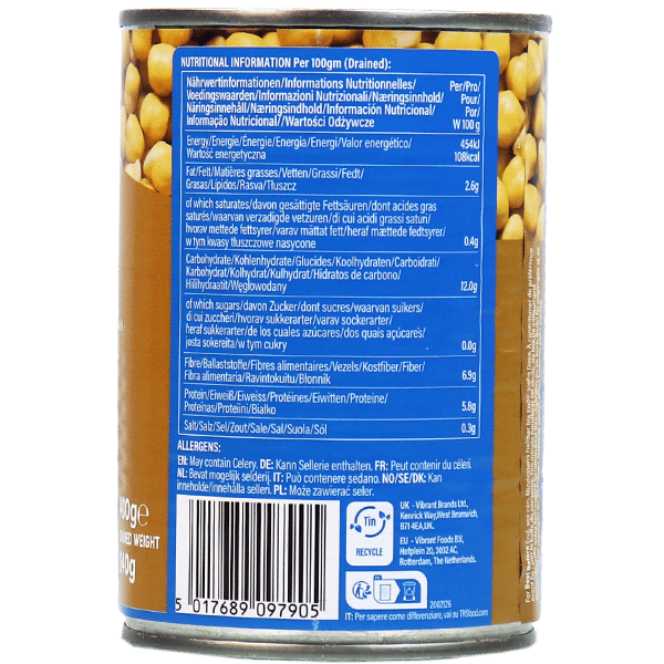 Boiled Chickpeas TRS 400g