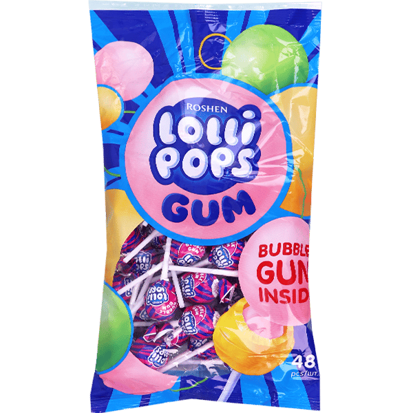 Lollipops Gummy Roshen 48 Pieces