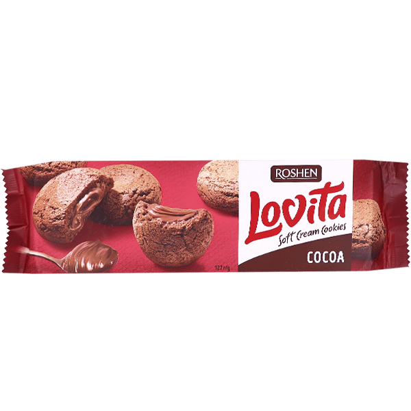 Soft Cream Cacao Cookies Roshen 127g