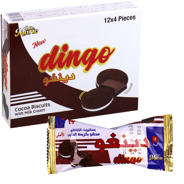 Biscuits Cocoa With Milk Cream Dingo 12 Pieces
