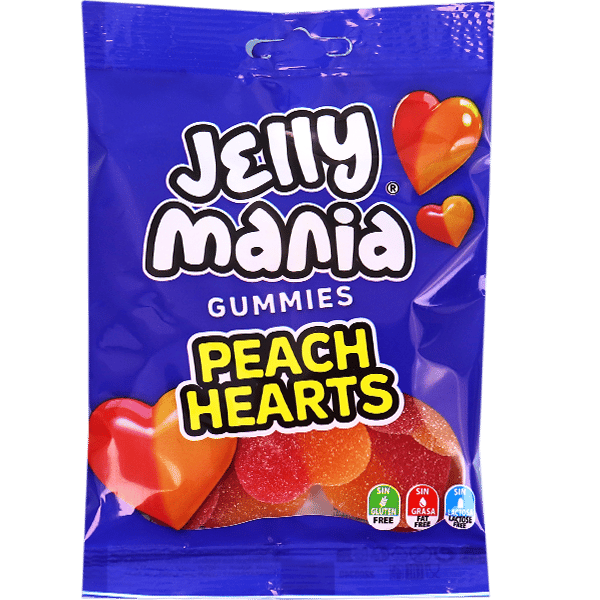 Gummies Peach Hearts Mania 100g