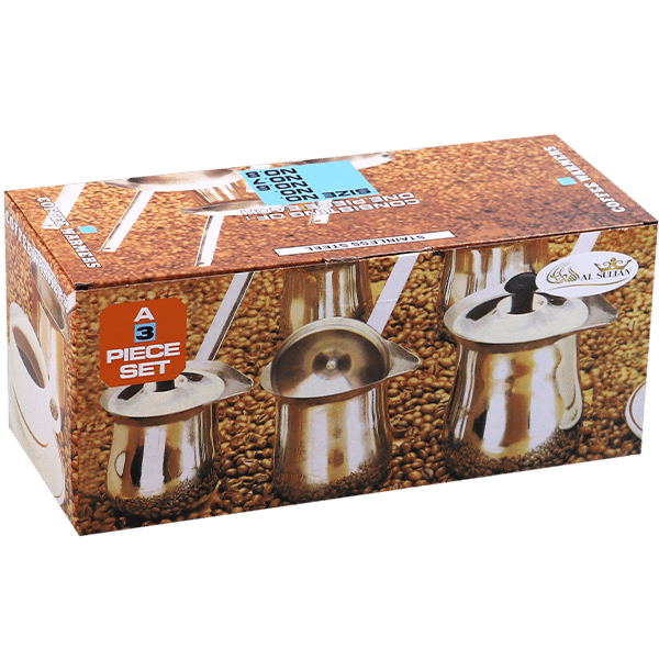 Coffee Pot With Cover Set 3pcs