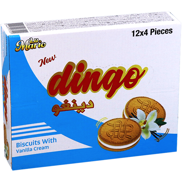 Biscuits With Vanilla Cream Dingo 12 Pieces