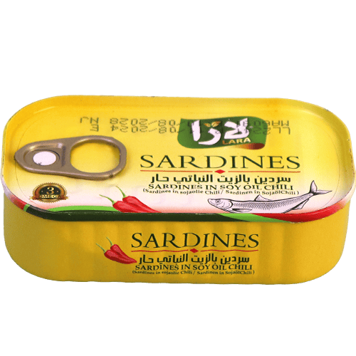 Hot Sardines In Soy Oil Lara 125g