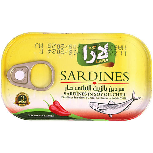 Hot Sardines In Soy Oil Lara 125g