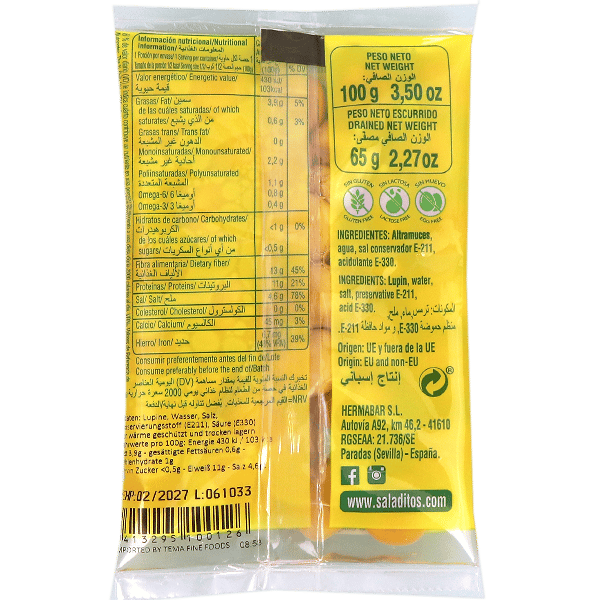 Lupines Saladitos 100g