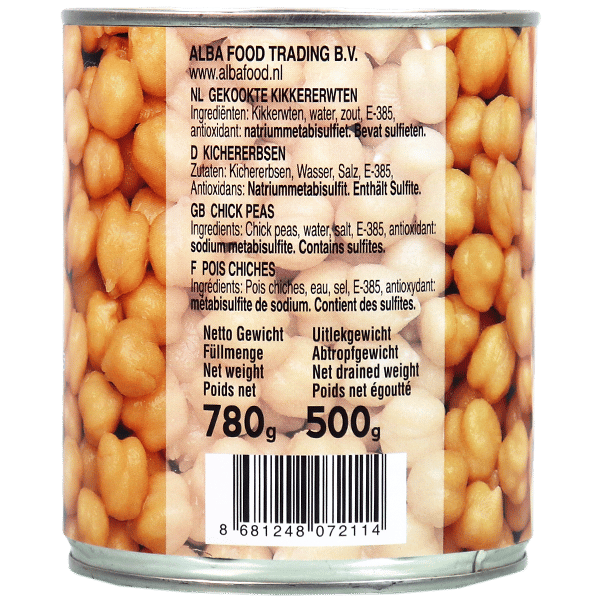 Chickpeas Tazeden 780g