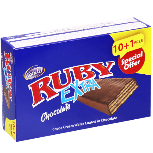 Ruby Extra Chocolate Wafer Katakit 10+1