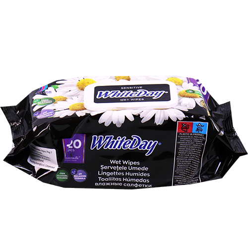 White Wet Wipes WhiteDay 120Pcs