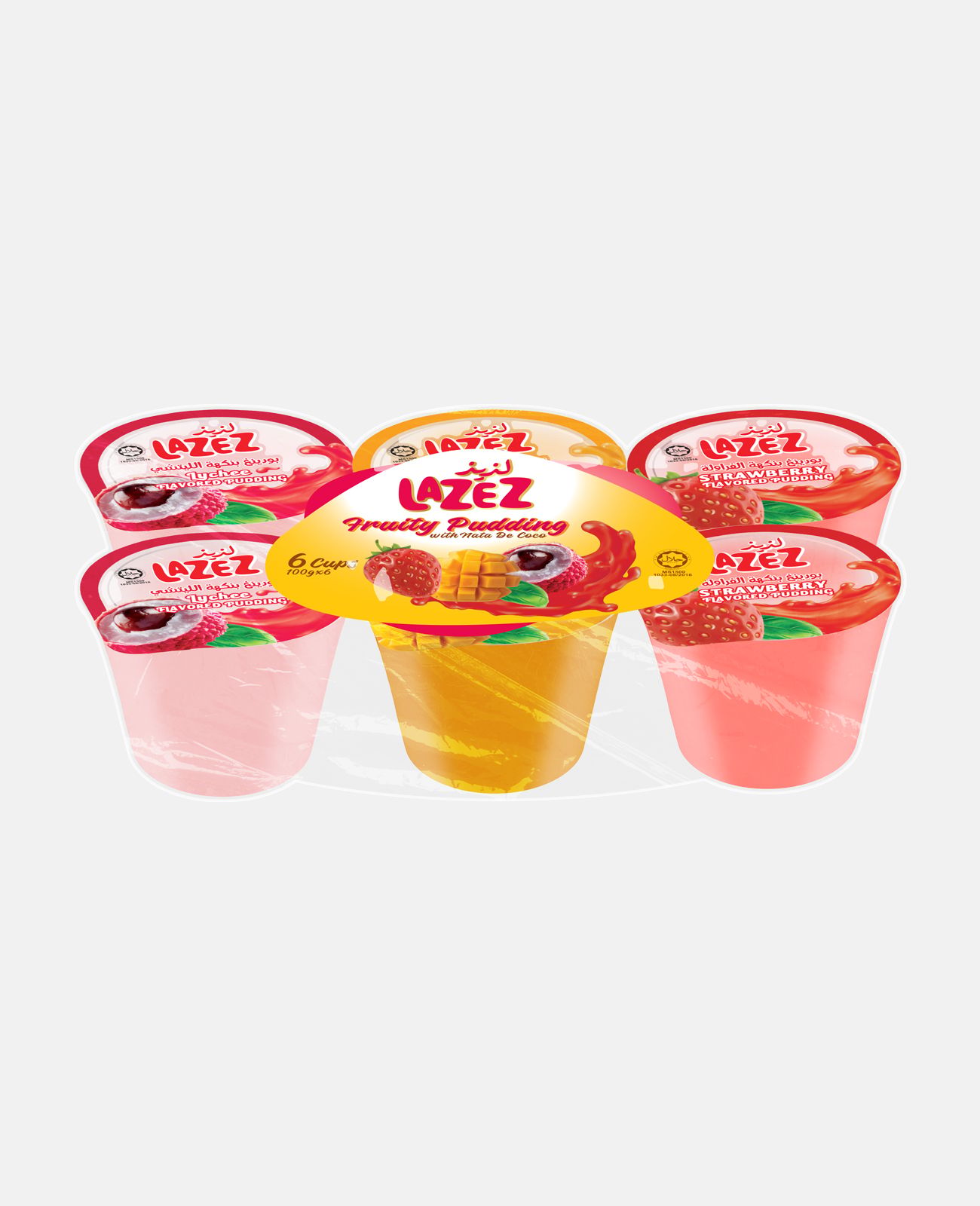 Fruity Pudding Lazez 6 Pieces