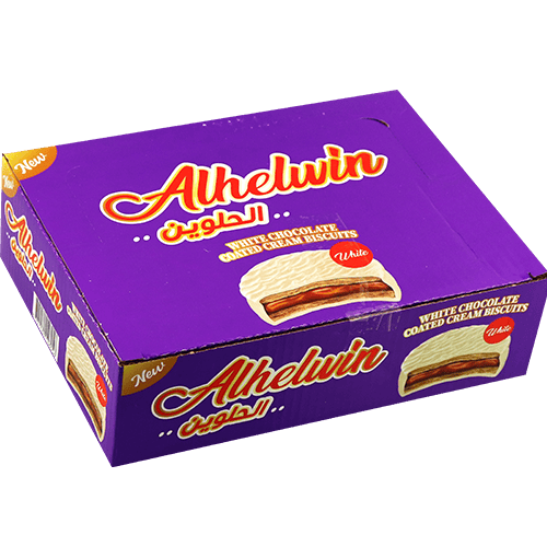 Milk Chocolate Biscuit Alhelwin 10 Pcs