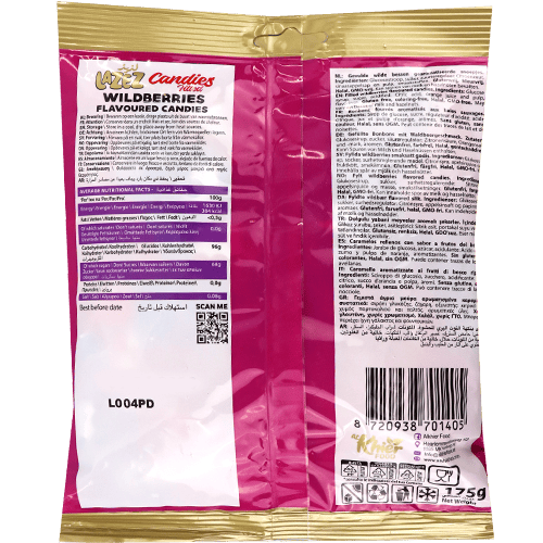 Wild Berries Filled Candies Lazez 175g