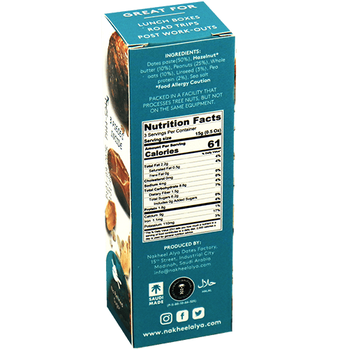 NALYA Hazelnut & Date Energy Bites 45g