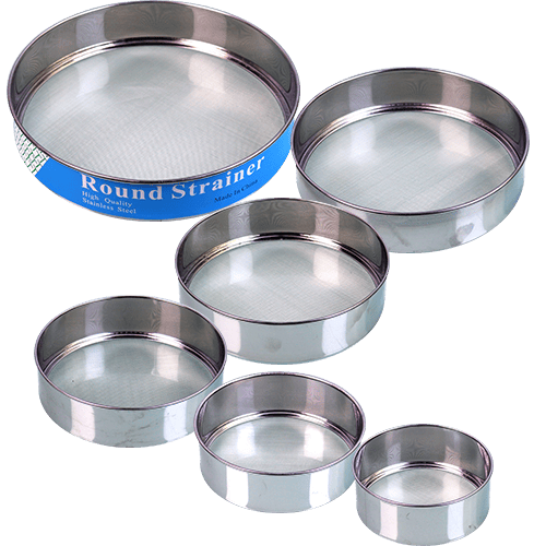 Round Strainer Set Stainless Steel