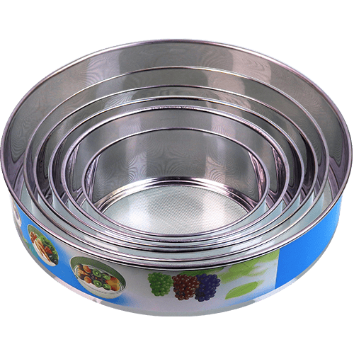 Round Strainer Set Stainless Steel