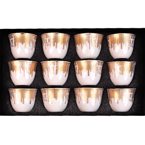 Dark Coffee Cup Set 12pcs