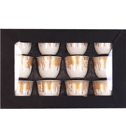 Dark Coffee Cup Set 12pcs