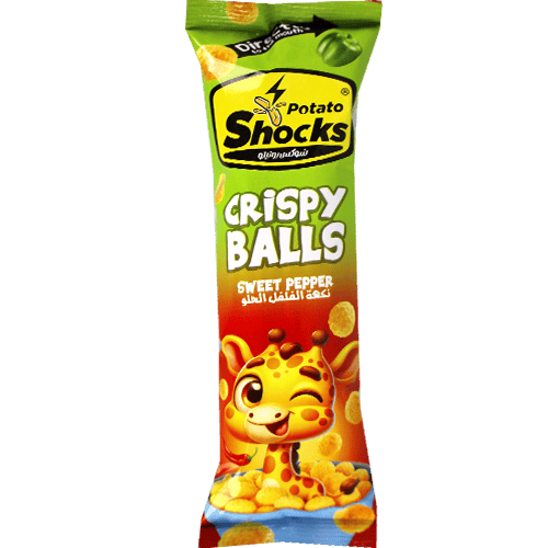 Potato Shocks Crispy Balls Sweet Pepper Flavour 15g