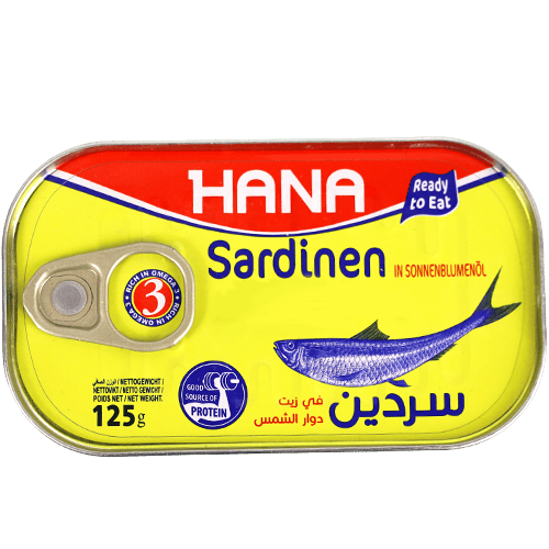 Hana Sardines in Sunflower Oil Hana 125g