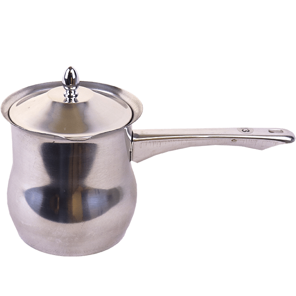 Stainless Steel Coffee Pot with Cap Size 7