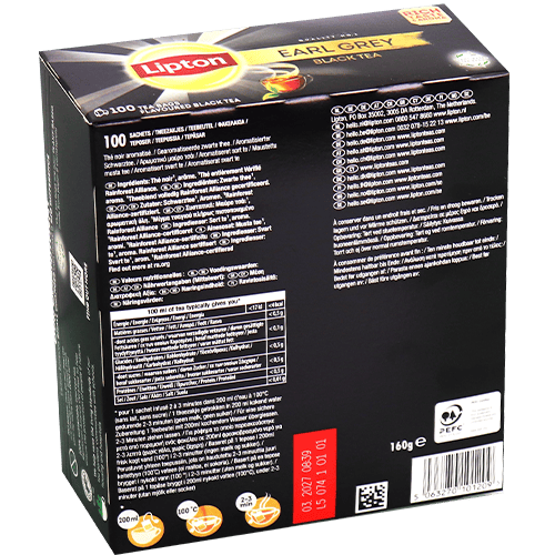 Earl Grey Tea Lipton 100 Bags