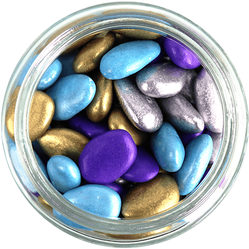 Coated Almonds Mixed colors 225g Net