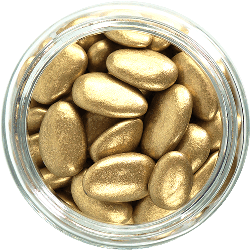Coated Almonds Golden 225g Net