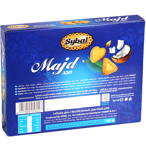 Coconut Biscuits Sybal Majd 200g