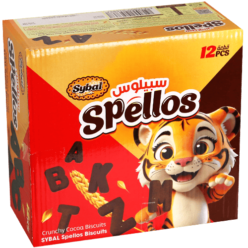 Spellos Crunchy Cocoa Biscuits Sybal 12pcs