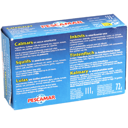 Pescamar Squids in American Sauce 111g