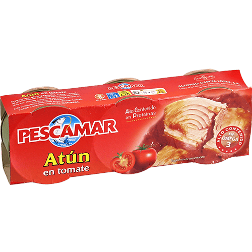 Tuna With Tomato Pescamar 80g 3 Pieces