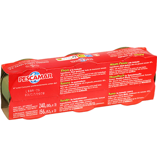 Tuna With Tomato Pescamar 80g 3 Pieces