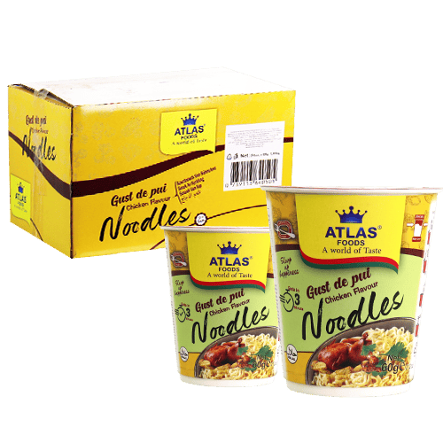 24 X Chicken Flavour Instant Noodles Cup Atlas Foods 60g