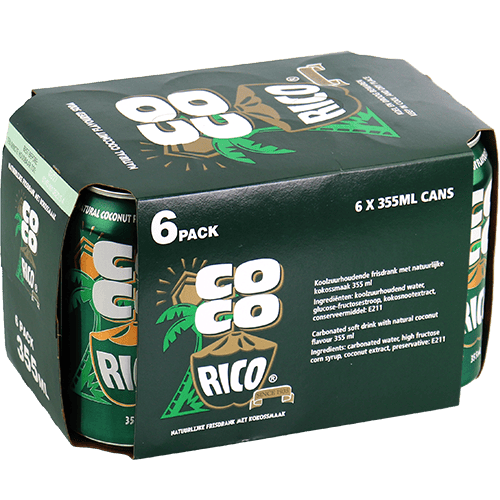 Coco Rico Coconut Flavoured Soda Coco Rico 6*355ml