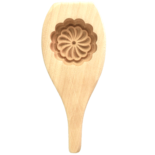 Wooden Maamoul Mold Flower 1pc