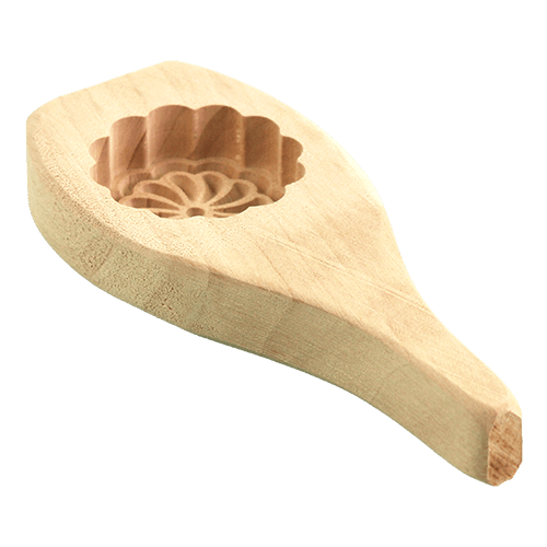 Wooden Maamoul Mold Flower 1pc