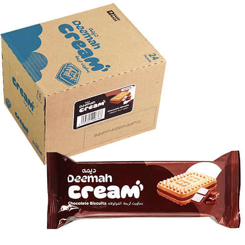 Chocolate Cream Biscuits Deemah 68g*24