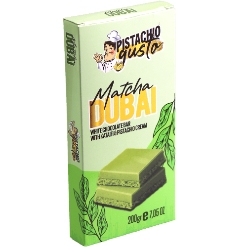 Matcha Dubai White Chocolate Pistachio & Kataifi Pistachio Gusto 200g